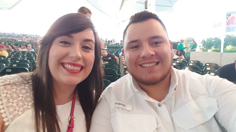 Officially a Couple. Mumford and Sons Concert. Woodlands, TX.