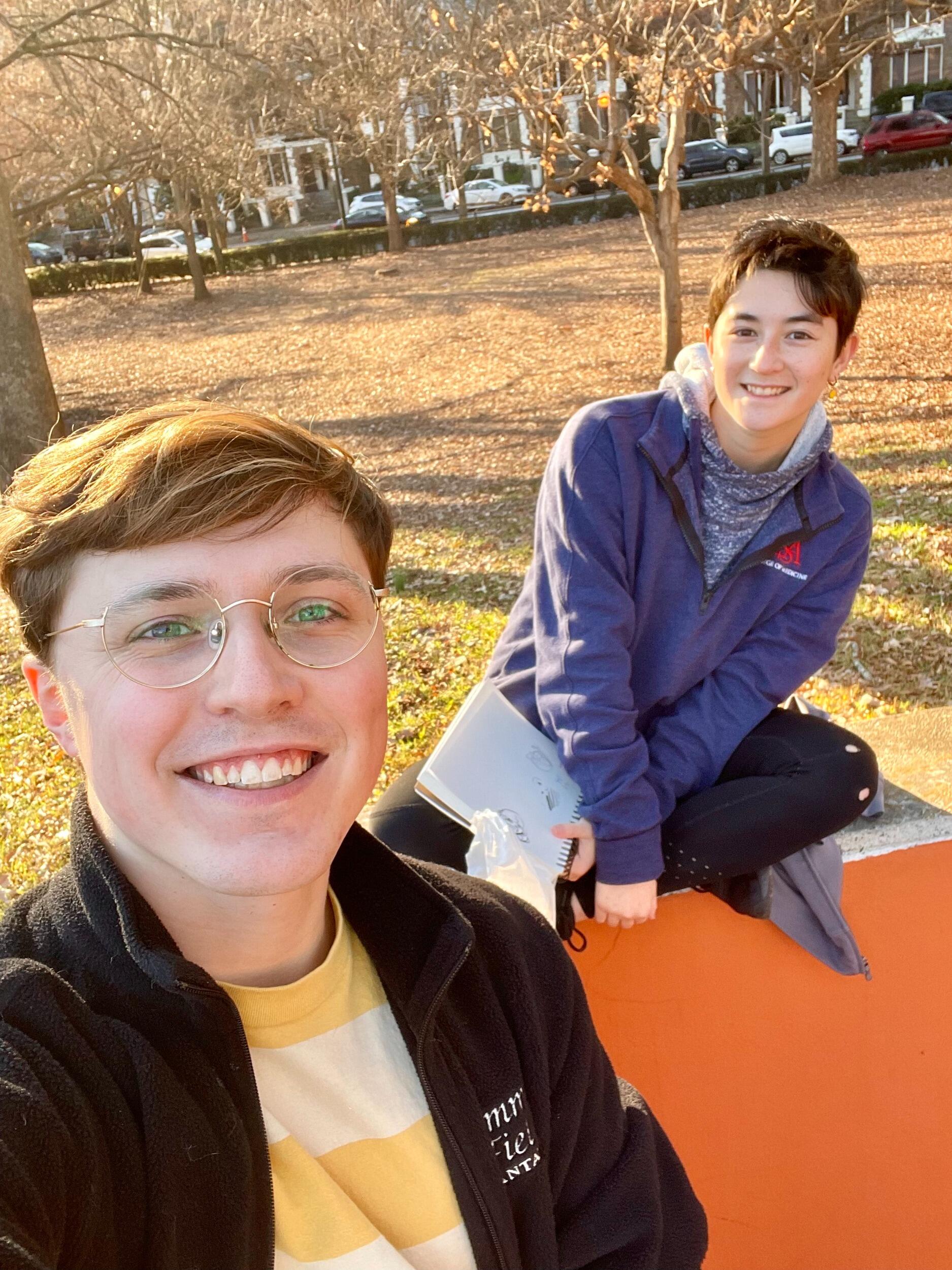 Atlanta Roadtrip! Taking some time to draw in Peachtree Park.