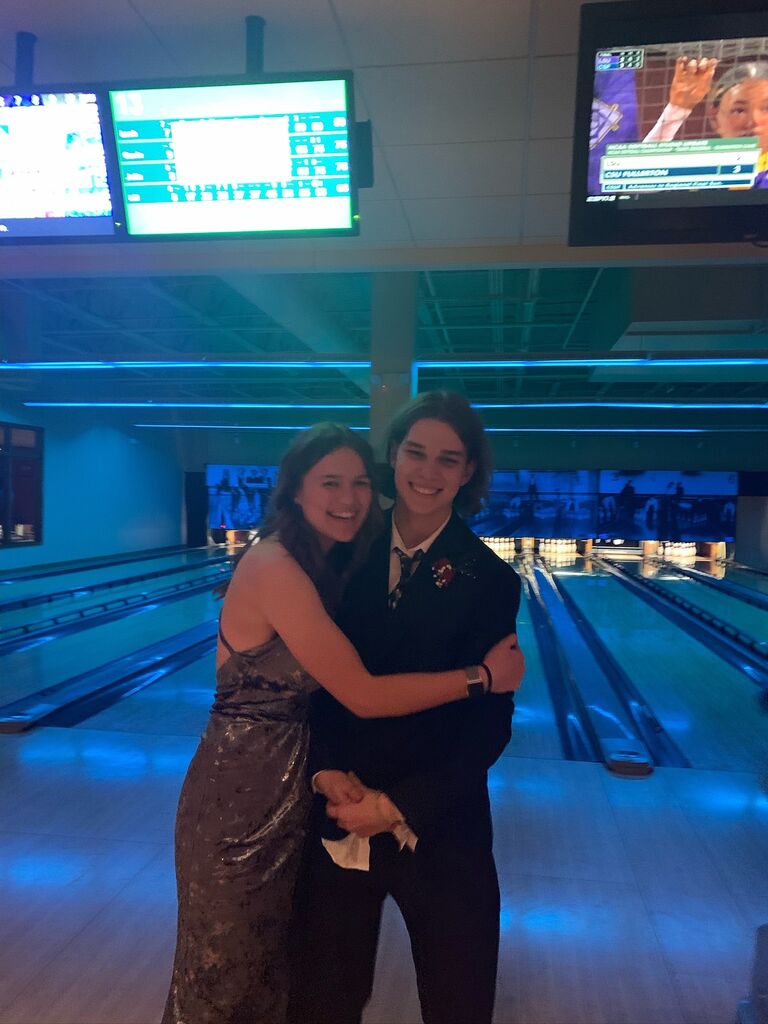 Cheapest 3 hours of bowling we've ever experienced, Prom was cool too (Julia won every game)