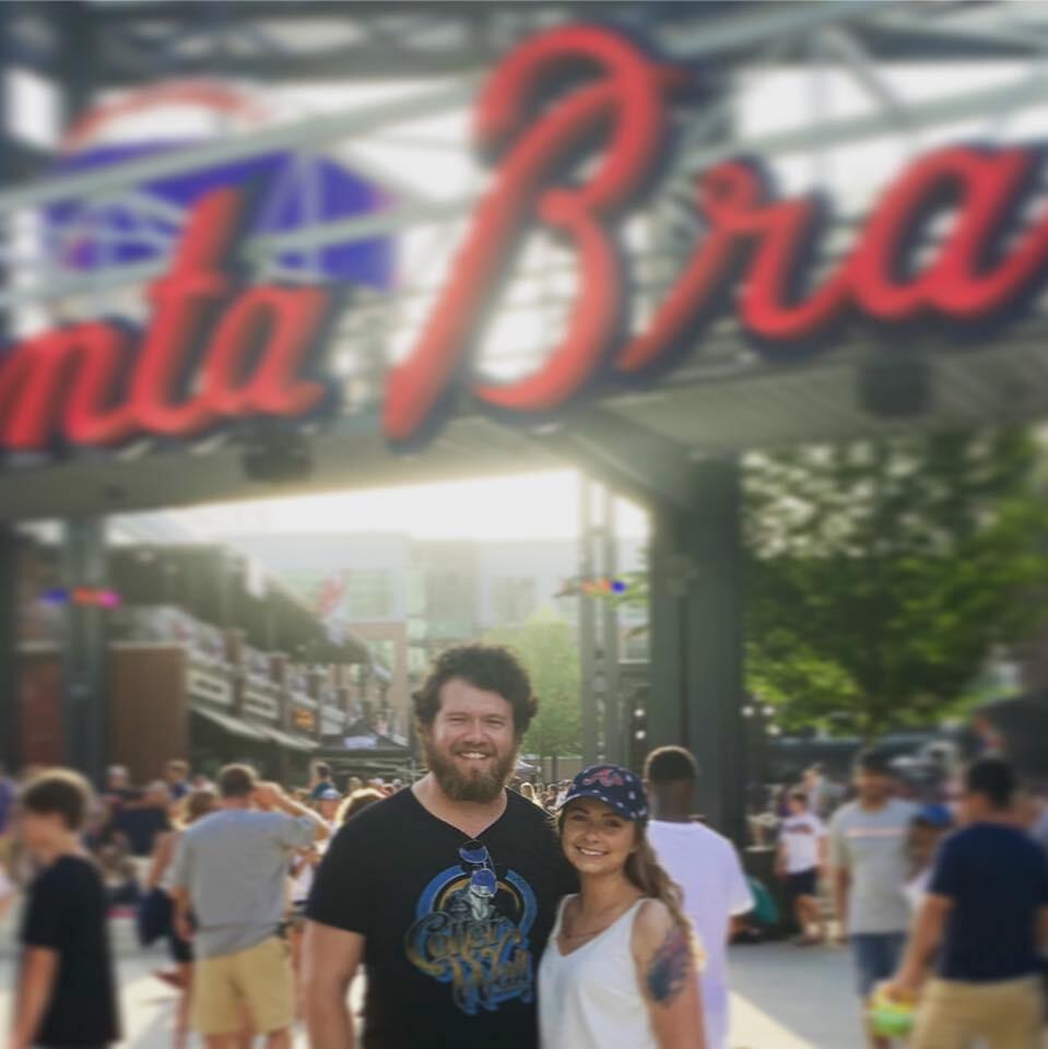 Michael and Kayla went to Atlanta to celebrate Michael and his friend's birthdays, where they attended their first Braves game together!