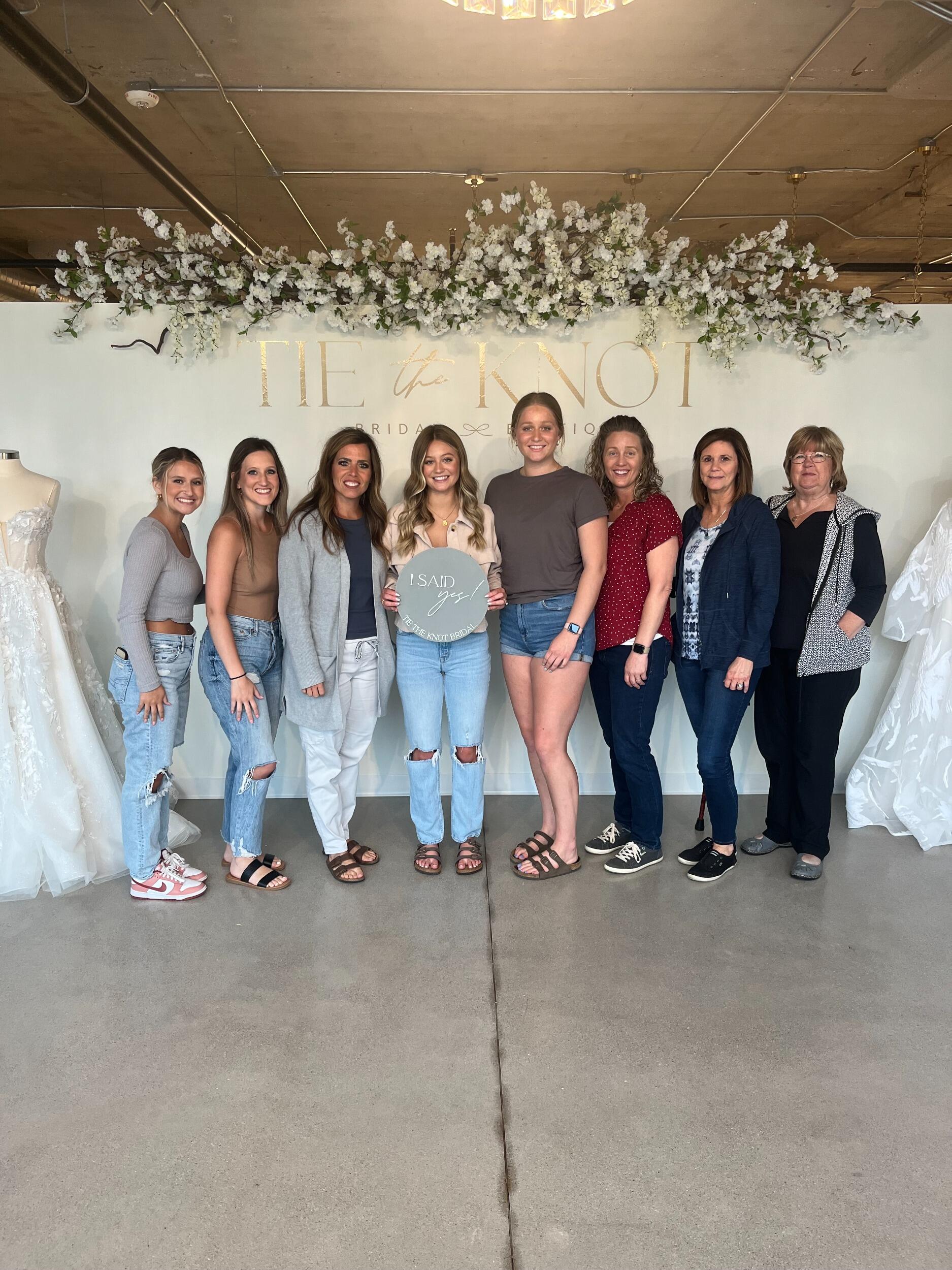 Sidney said yes to the dress!