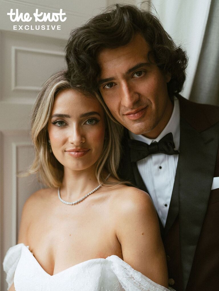 Logan Rae Hill and Joey Kurbanov on their wedding day 