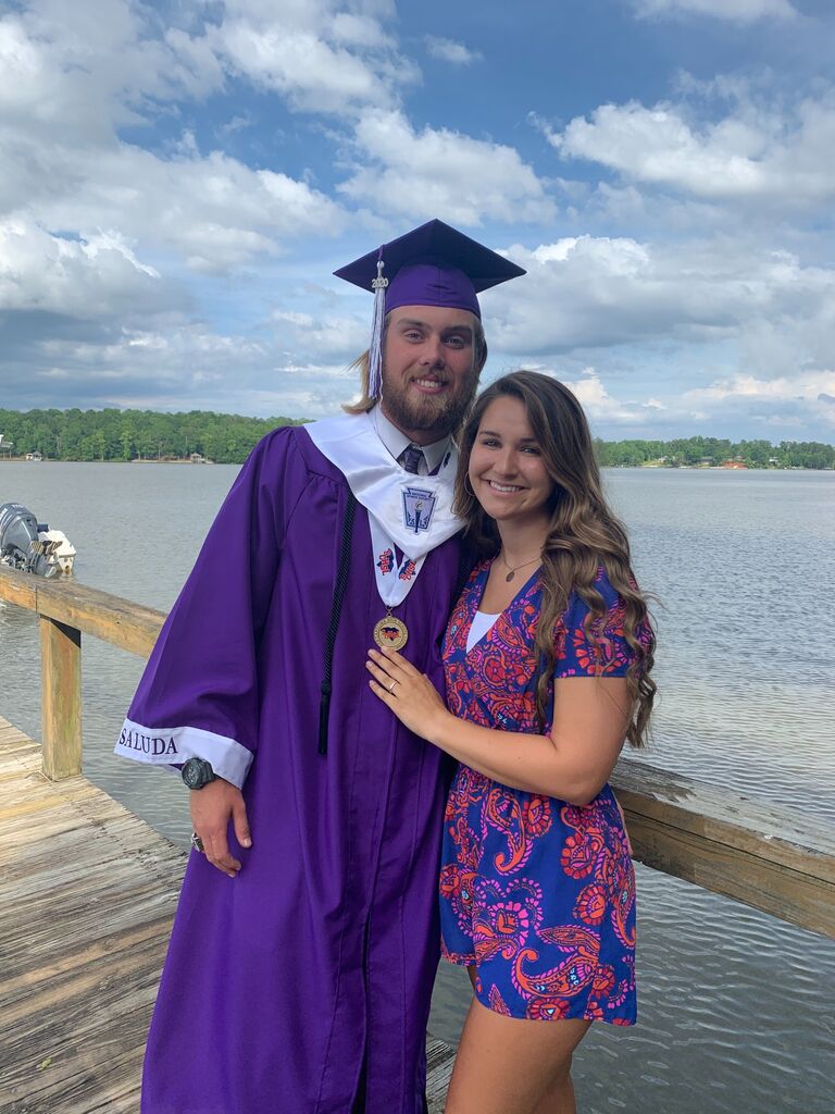 Roles were reversed the next year.  Kris had gone off to college and watched Noah graduate on TV ....thanks to COVID :(