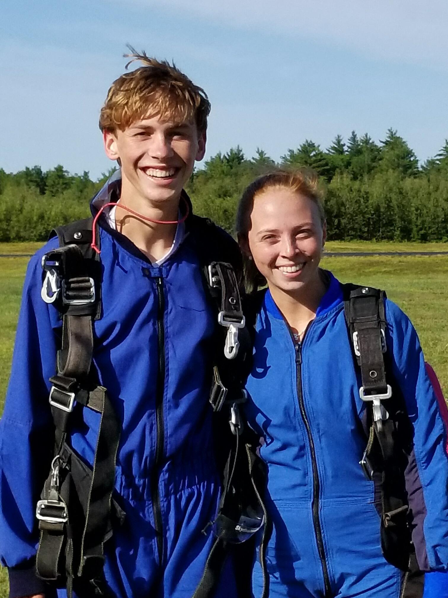 Sky diving!
