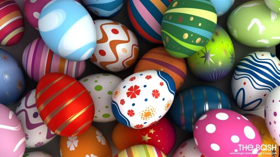 Easter Eggs Zoom Background