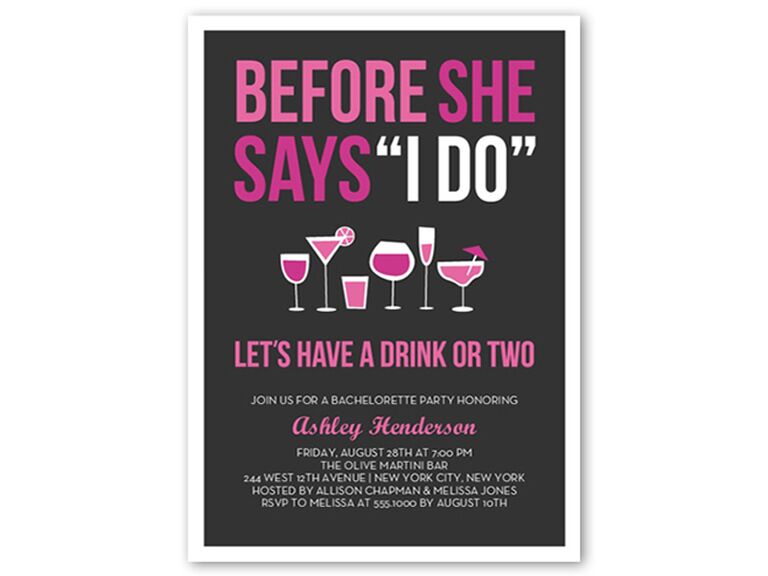 Cute Sayings For Bachelorette Party Invitations 8