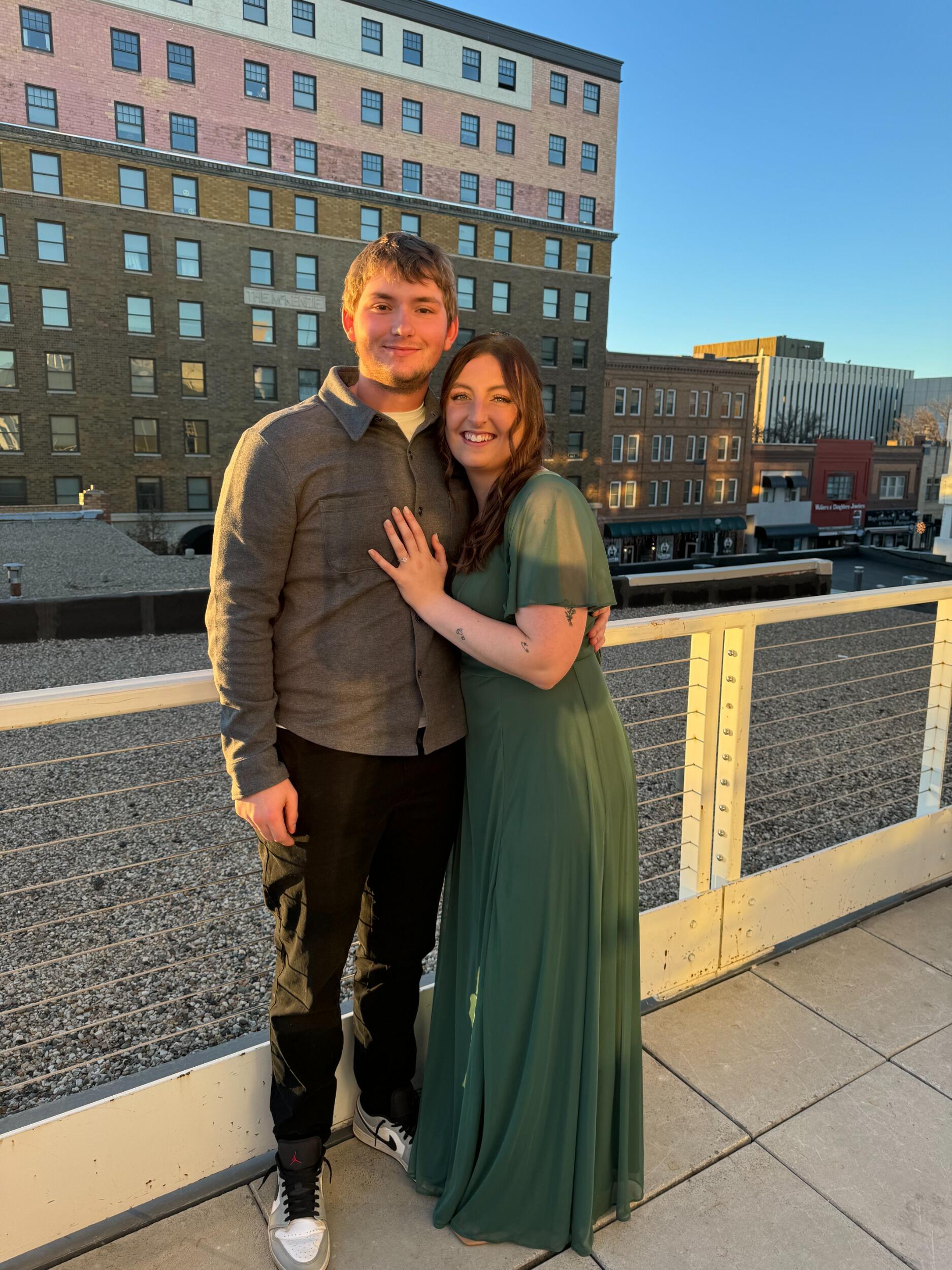 Our last wedding of the year, but this time we were engaged, and we couldn’t be happier. And Jayden finally gets to be on the Meier Christmas card!!
