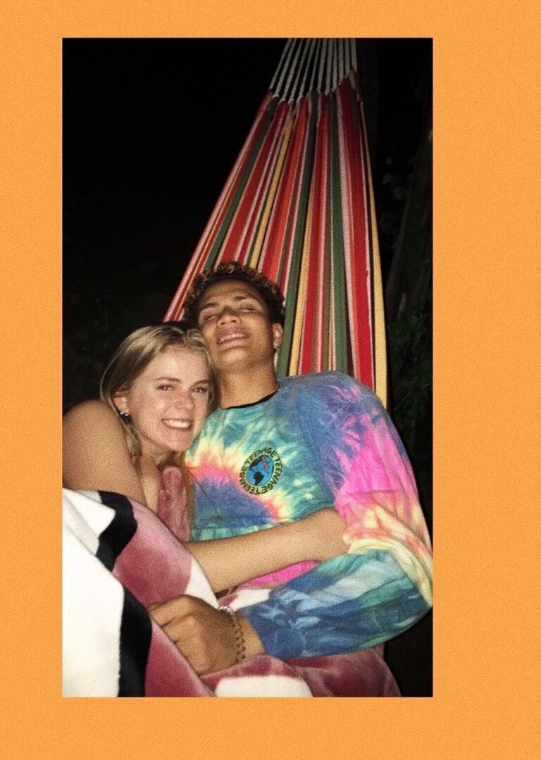 One of our first dates - hammocking!