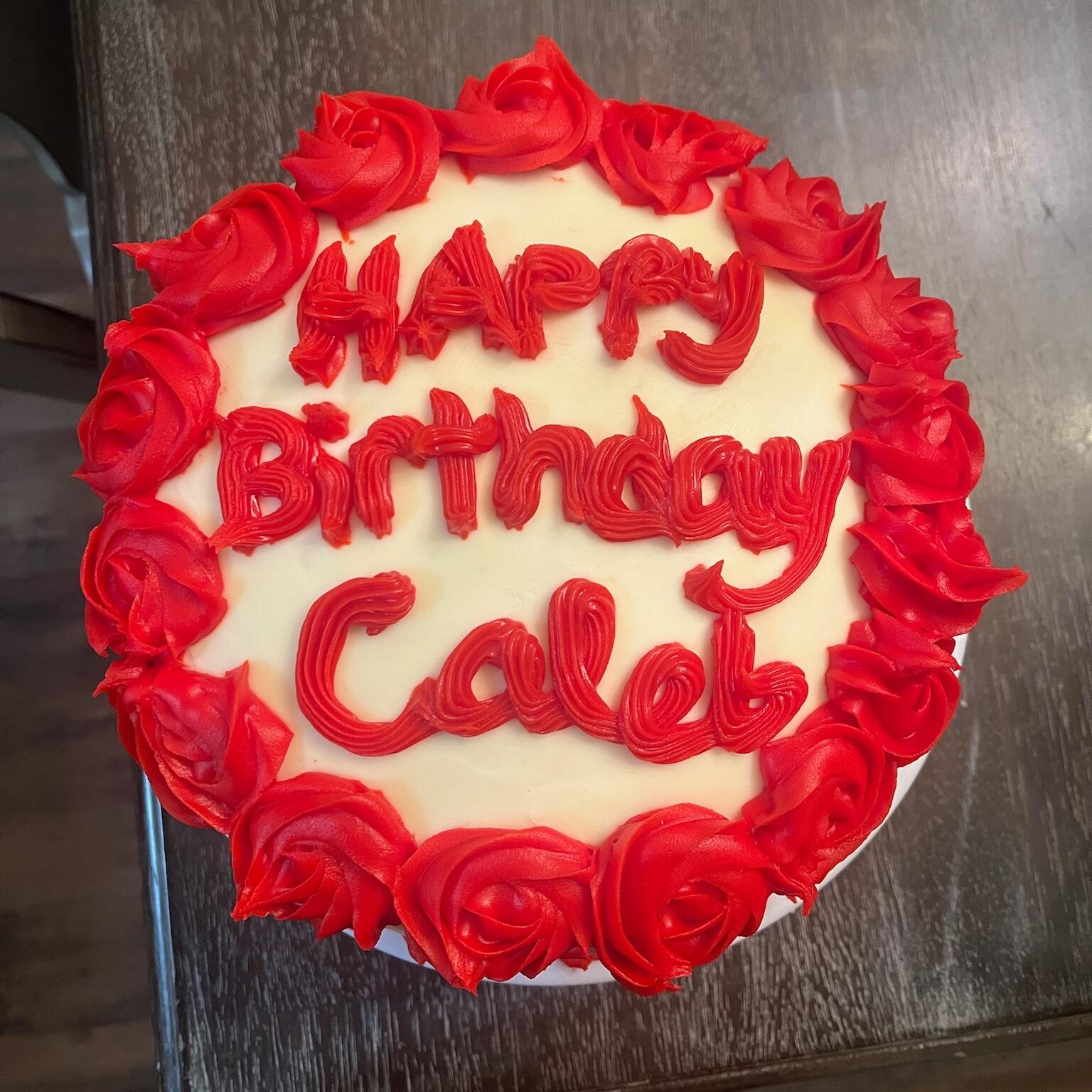 Celebrating Caleb's birthday with a Kimberly Cake©️