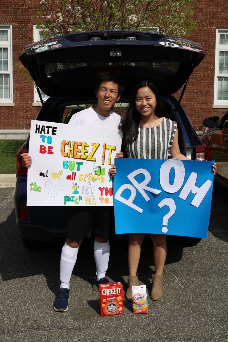 They dated all through high school and their senior year, Alex asked Sarah to prom at his soccer game.