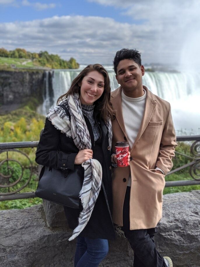 Megan and Damian's 1st trip across the border to Niagara Falls in Canada.
