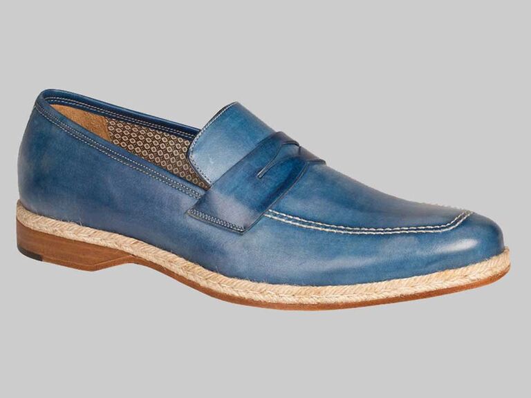 blue beach shoes