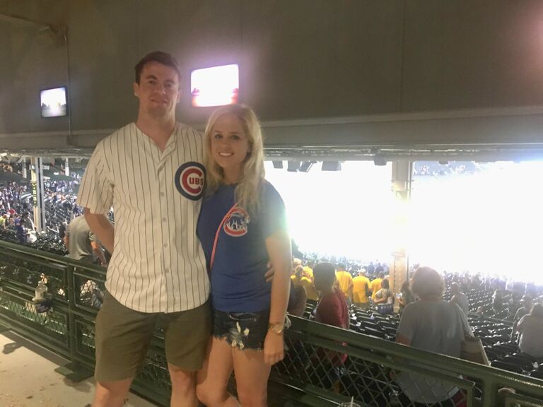 Our first Cubs game together! Going to Wrigley continues to be one of our favorite things!