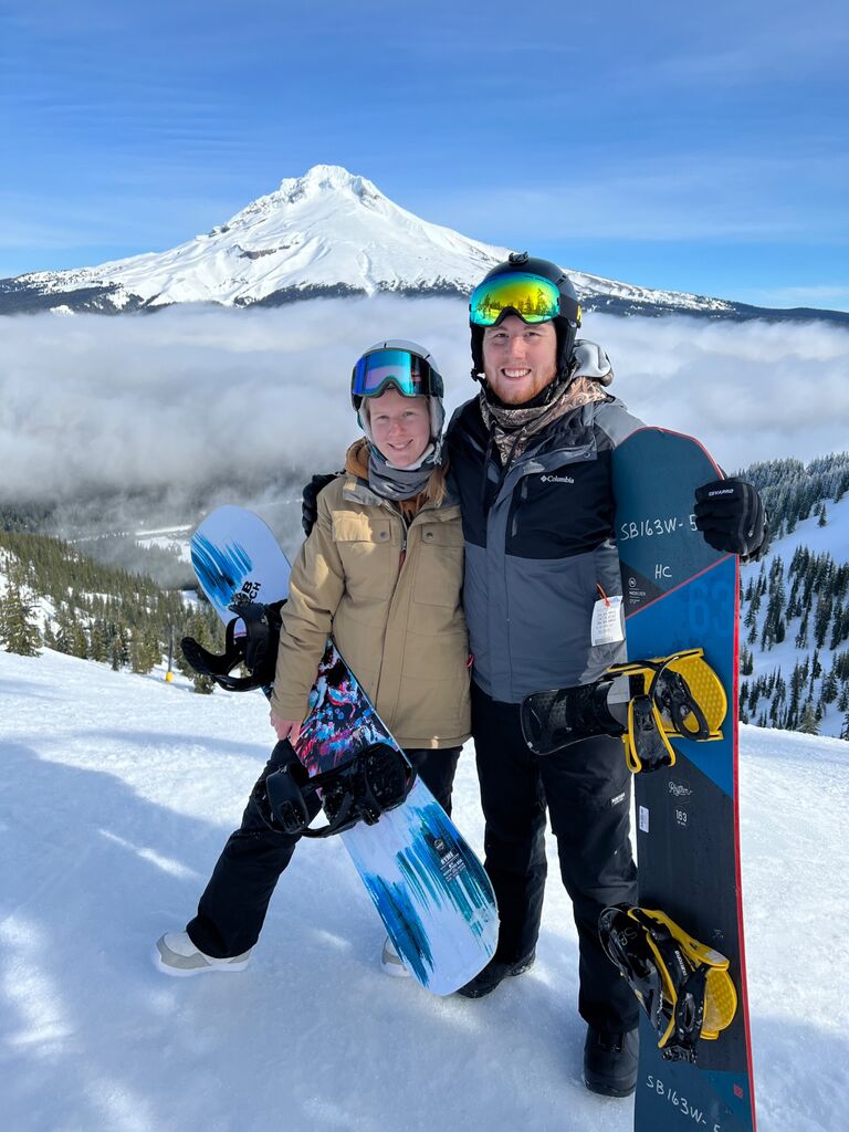 Sav went to NC for a graduate assistant position & Jake stayed in Portland. However, they'd see each other as often as they could!