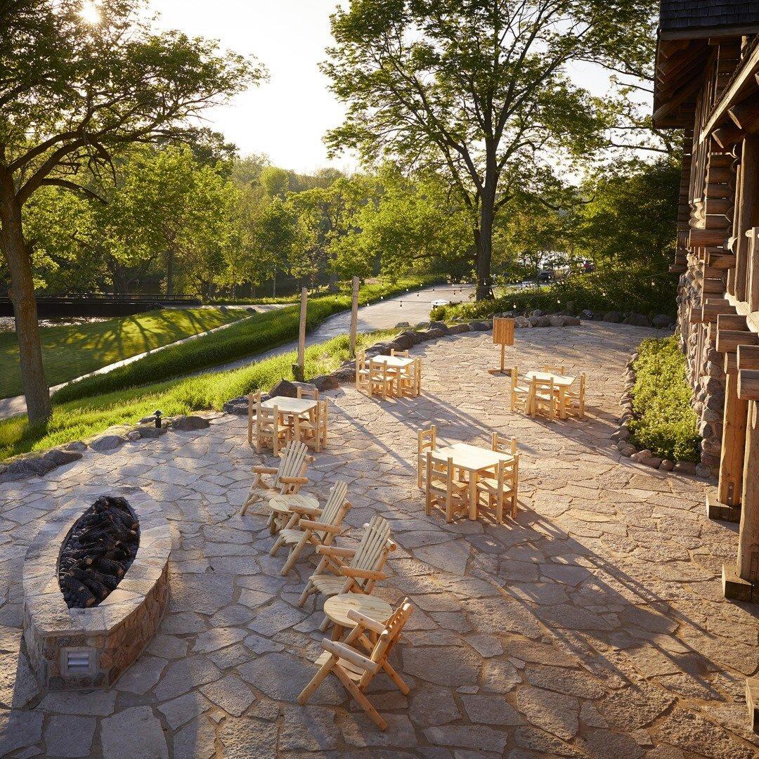 Rehearsal Dinner on the Patio of Blackwolf Run Clubhouse overlooking the course. 