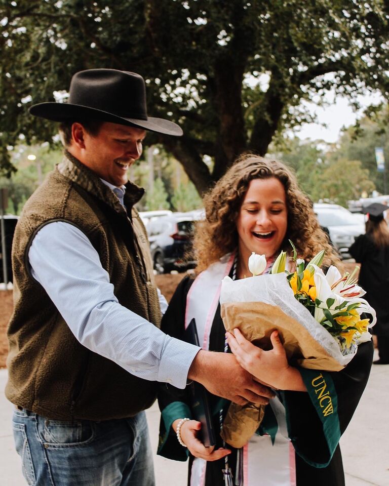 In December of 2022, I graduated college with my BSN nursing degree (Nathan should have received one too for putting up with the crazy!) Nathan was right by my side the entire weekend and surprised me with a giant bouquet of my favorite flowers.