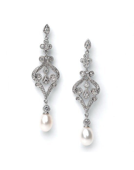 USABride Pearl Dynasty Earrings JE-685 Wedding Jewelry - The Knot