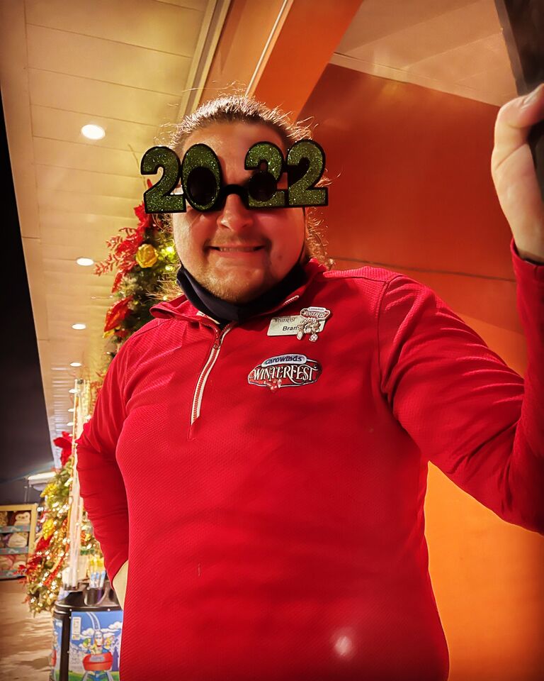 Ringing in the New Year at Carowinds.