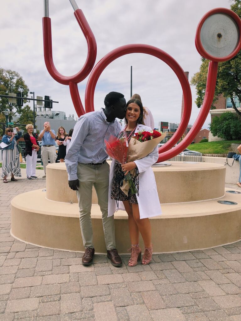 Makayla's white coat ceremony