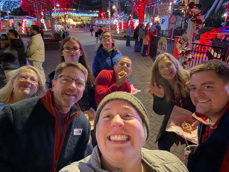 Annual family trip to Carowinds’ Winterfest.