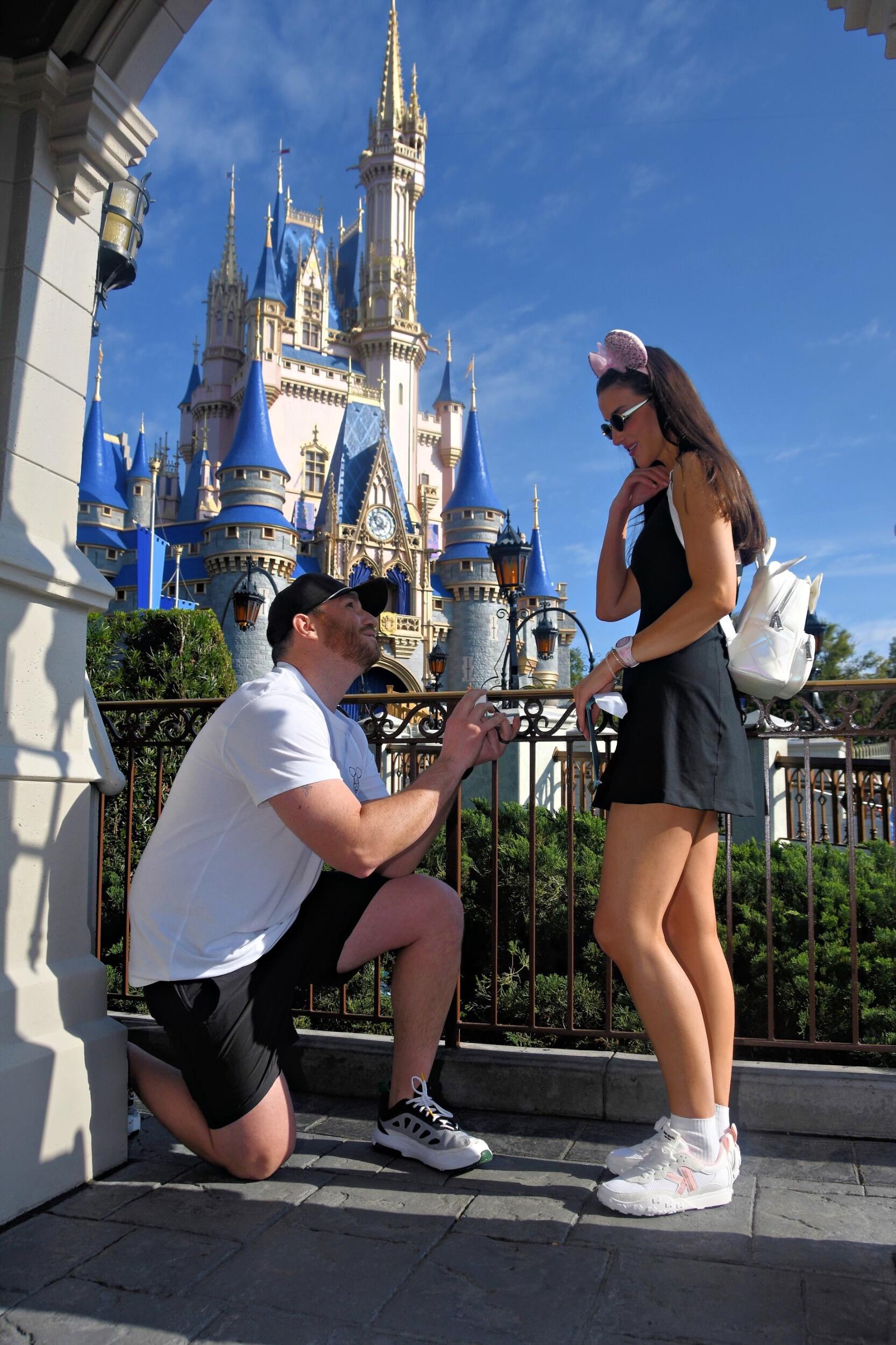 The day Kyle dropped a knee, in the most magical palace on earth, and Bri screamed “YES!”