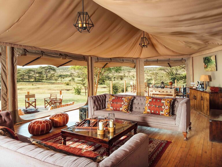 Cozy tent accommodation in Kenya