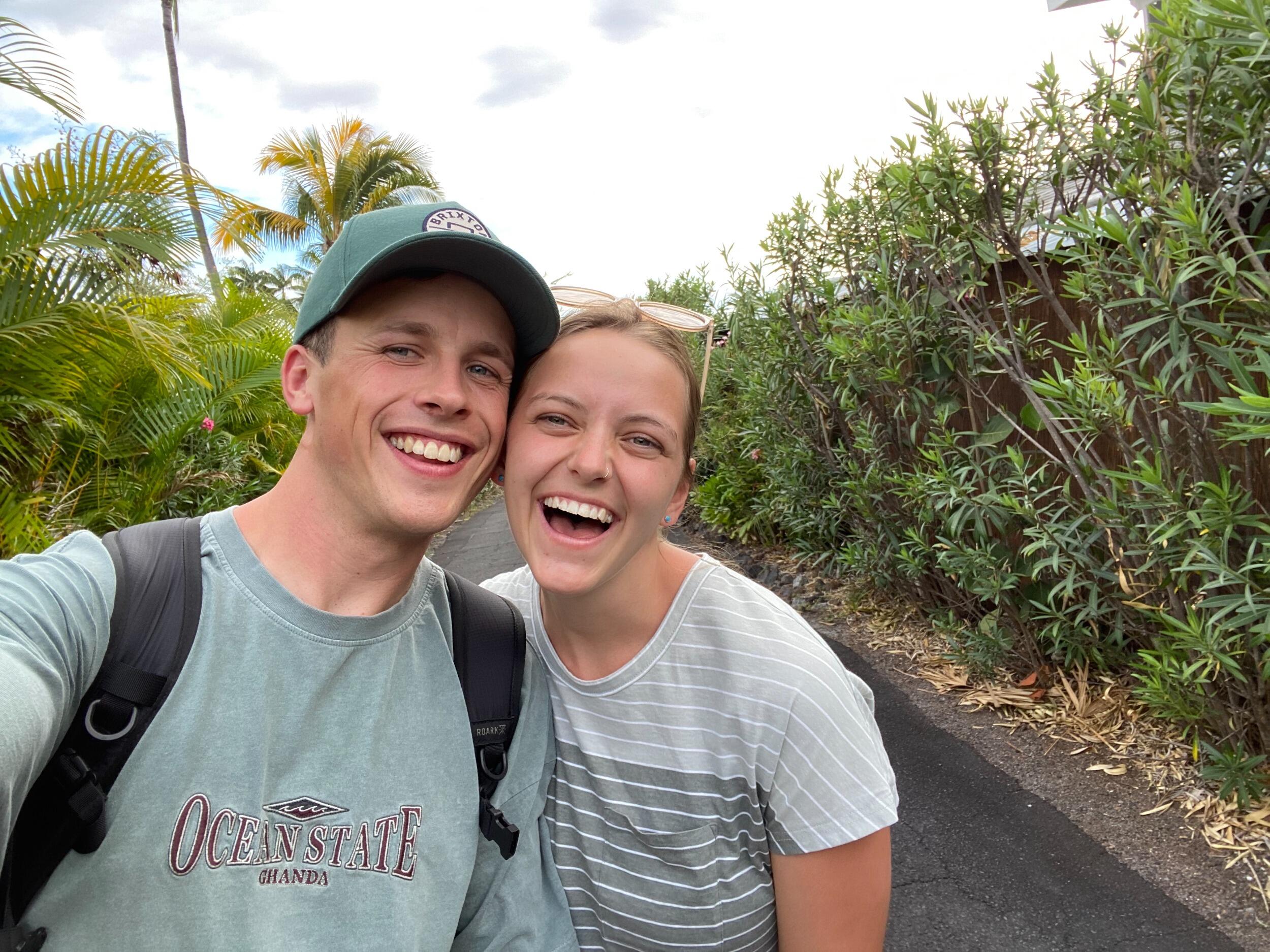 Kona, HI - 
Visited Hawaii to support Claire competing in the Iron Man Championships.