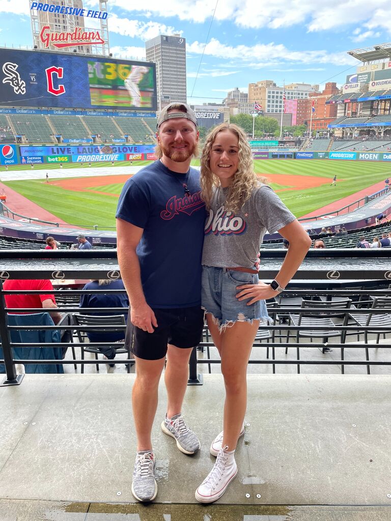 Our first Cleveland Indians game