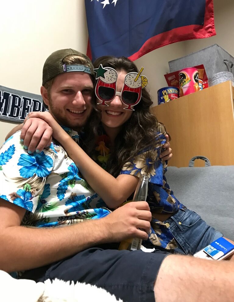 Kyle and Olivia met their freshman year at the Mount when Kyle walked into Olivia's room and introduced himself. They started dating a month later!