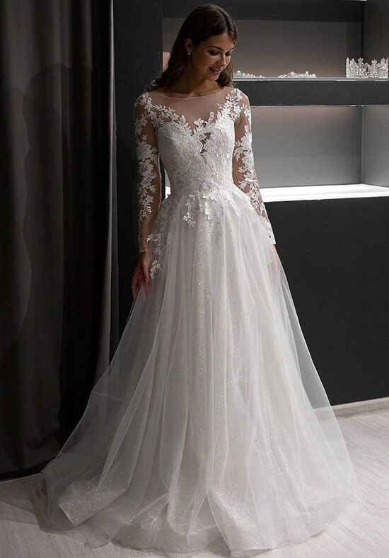 A line Wedding Dress Ivanel with Lace Sleeves