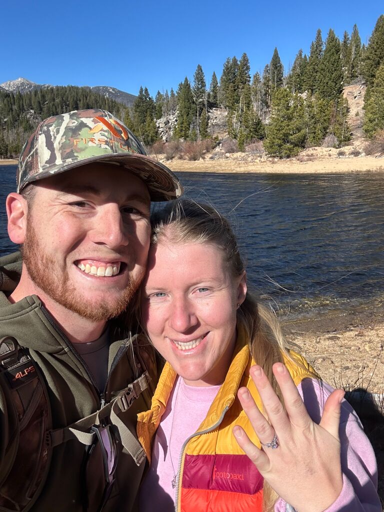 He popped the question!