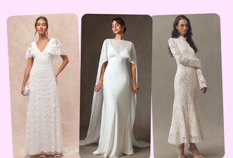 Three wedding dresses for older brides