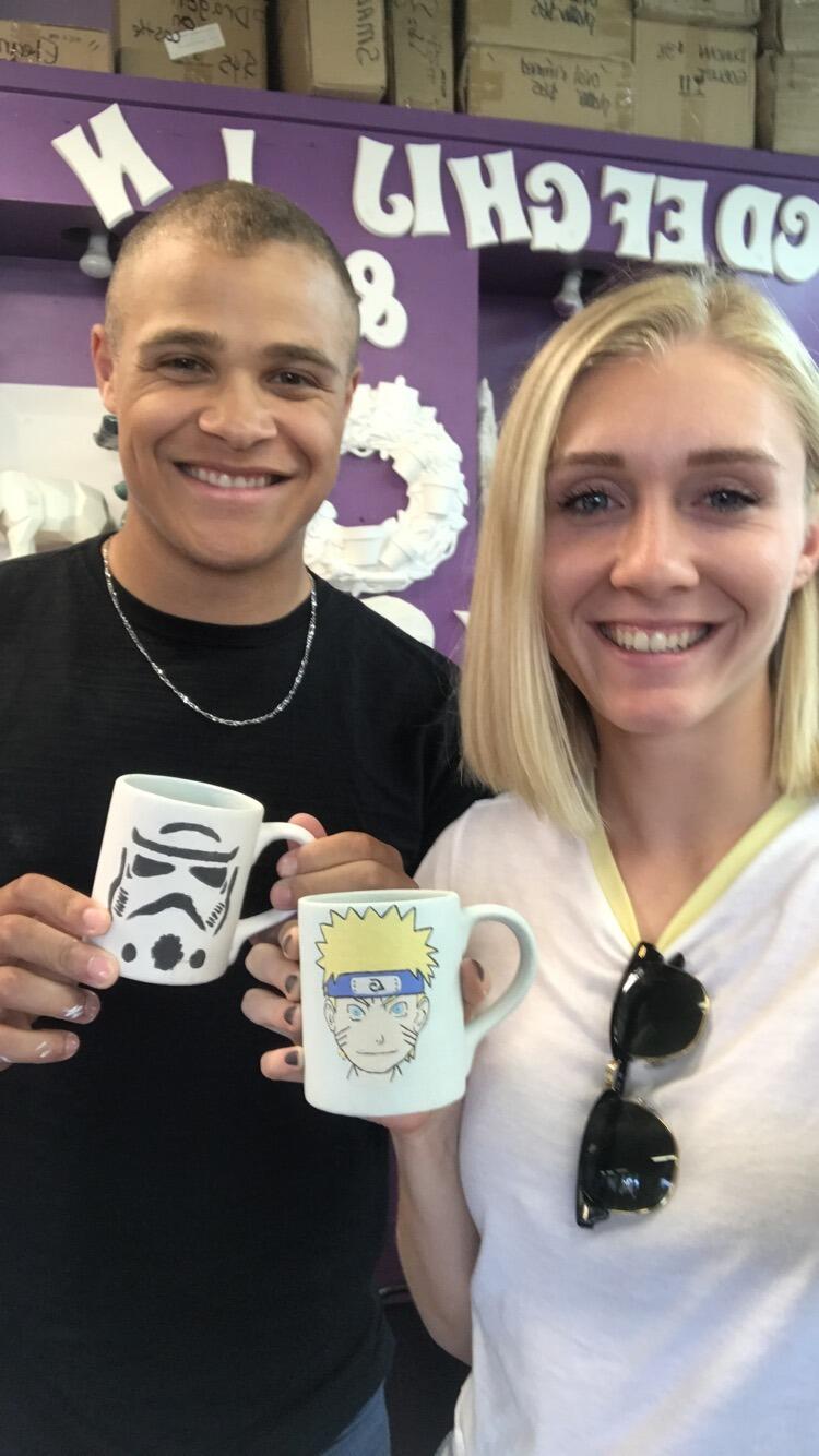 Mug painting date for each other!