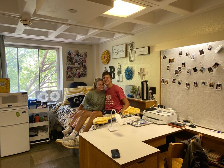 Drew moving Bailey into her freshman year dorm! As we're writing this he's currently moving her into her senior year apartment! A formerly 2 hour long distance relationship turned into an 11 hour one...