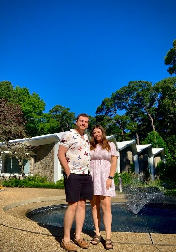 Jeffrey surprised Savannah with a trip back to her favorite place - disguised as a birthday trip! We had breakfast at the hotel and then headed to the Norfolk Botanical Garden. 