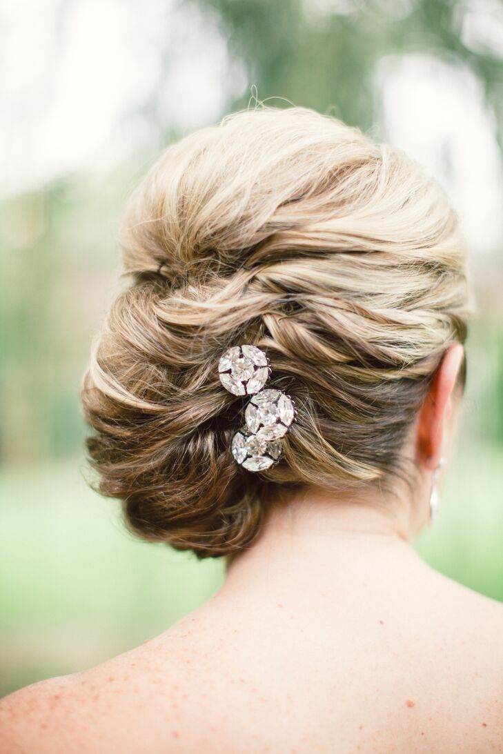 Updo With Elegant Hair Pins