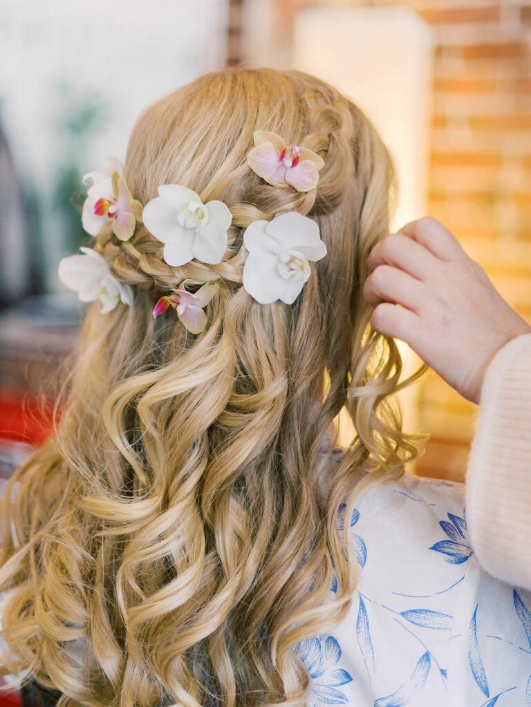 Wedding Hairstyles Pile On the Flowers
