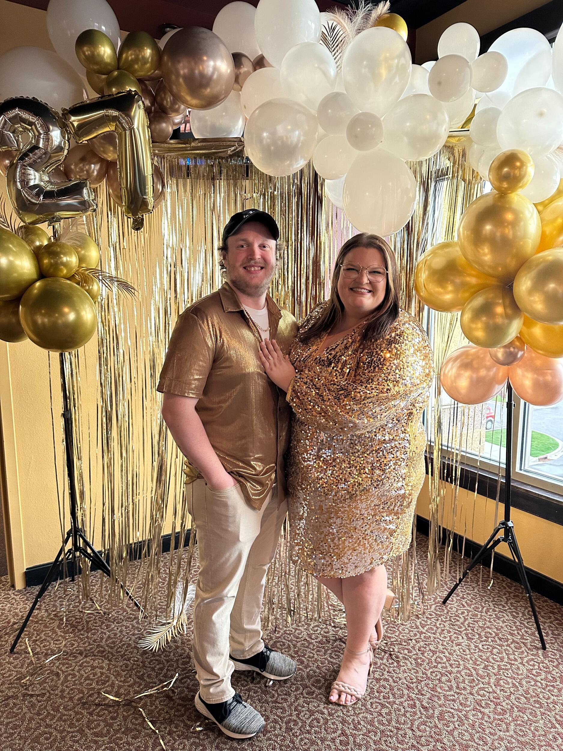 We celebrated my golden birthday in the best way we know how - a gold party! 