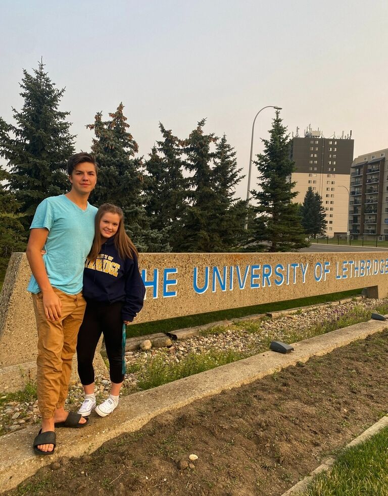 Moved into our first place together in Lethbridge! We lived in a tiny studio apartment taking online classes during covid