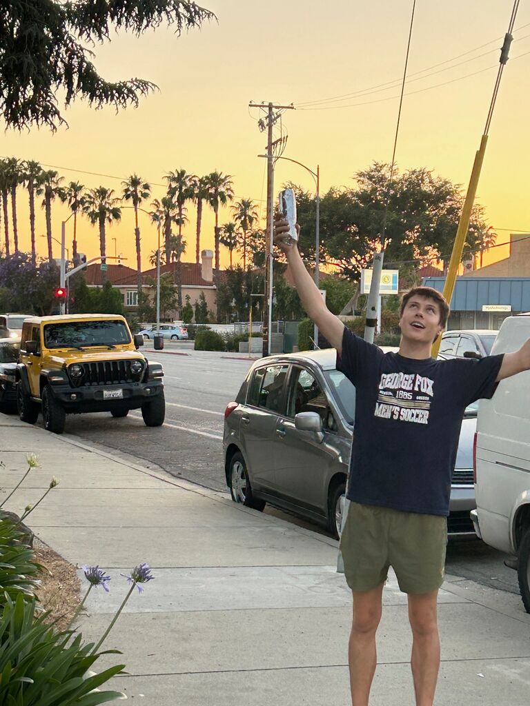 Or sunset burrito runs from the food truck around the corner.