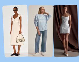 Collage of bachelorette party outfits 