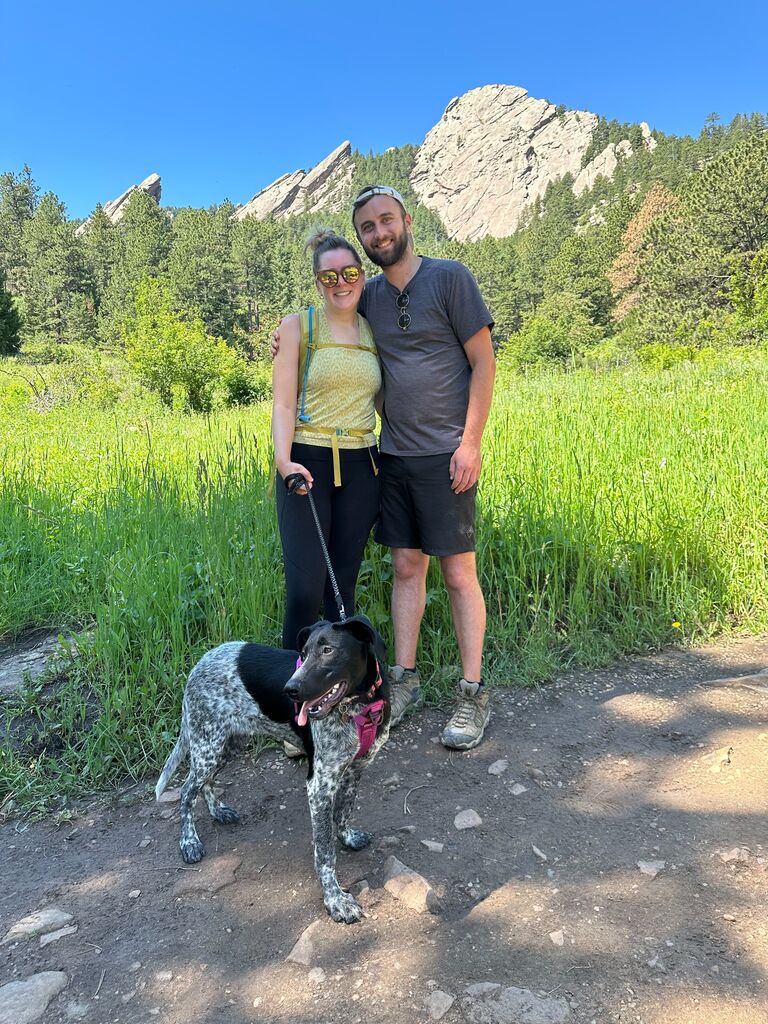 Rosie's first hike - Boulder, CO