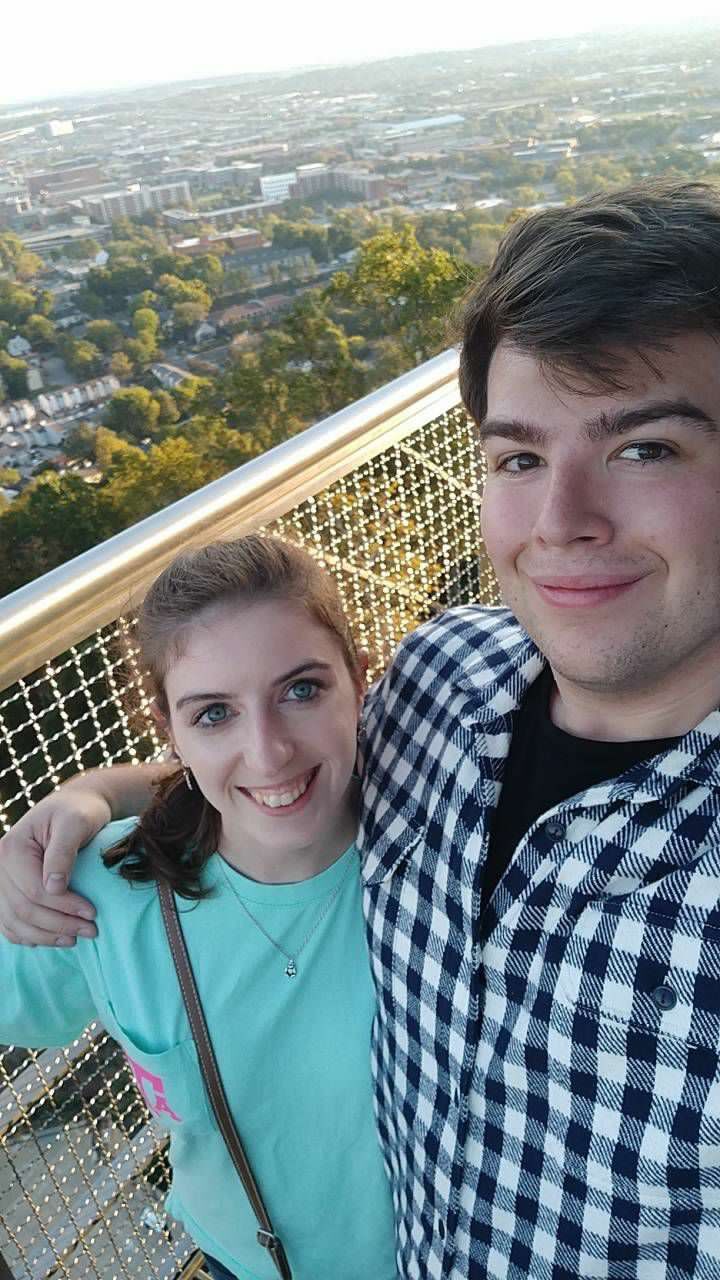 We would visit each other on occasion. Here we are making the most of Birmingham, Alabama. 