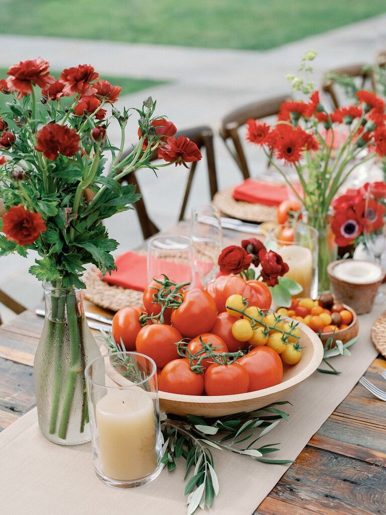 Farm fresh tomato branches