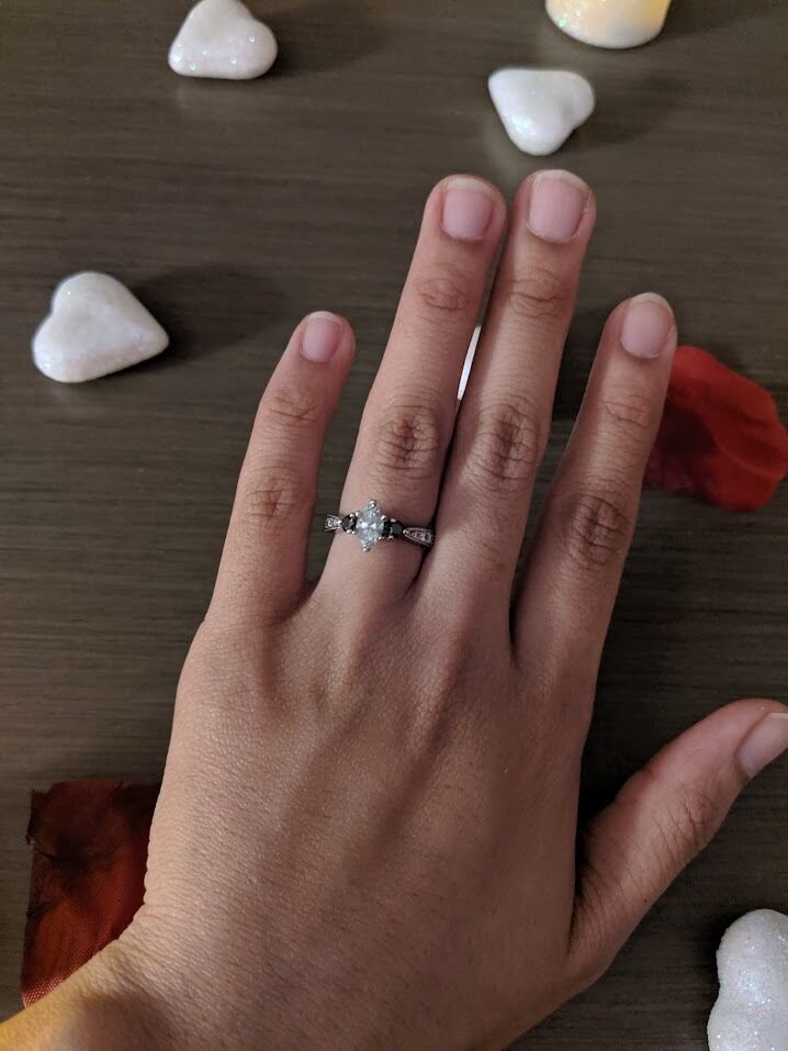 The night he proposed during the Metrocon Anime Convention weekend.