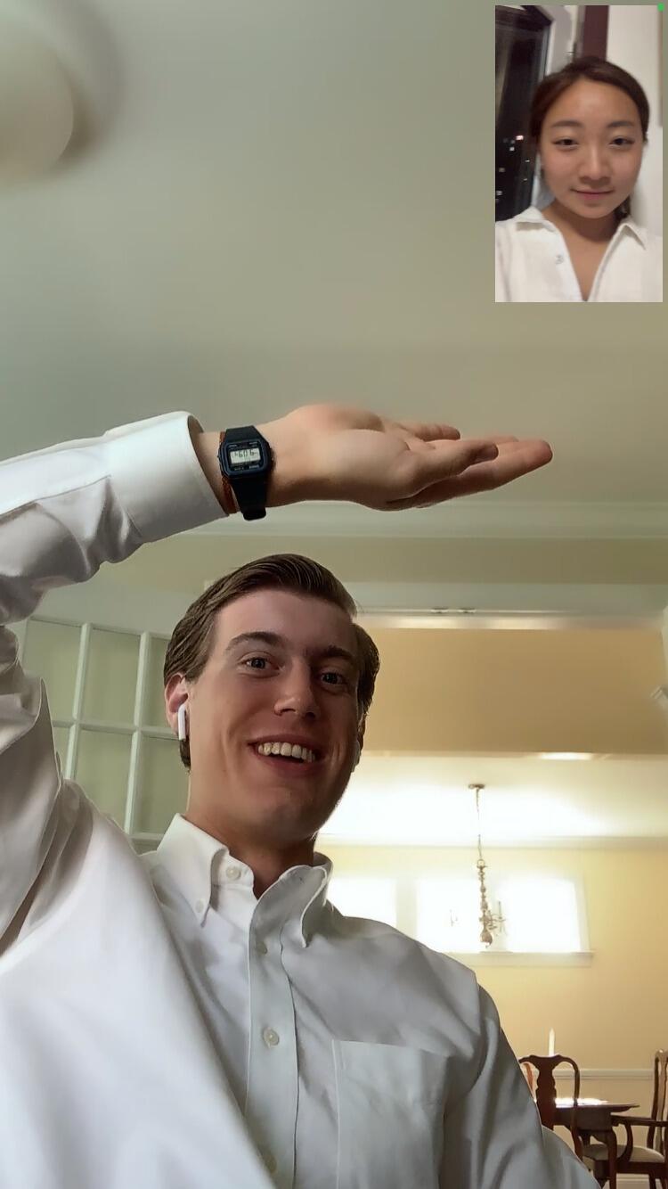 FaceTime calls characterized 7 of the first 8 months of our relationship. Sally spent the summer of '23 in China with her family, then was student teaching in Prague during the fall semester. 