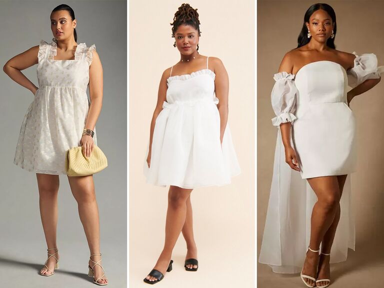 plus size rehearsal dinner dress