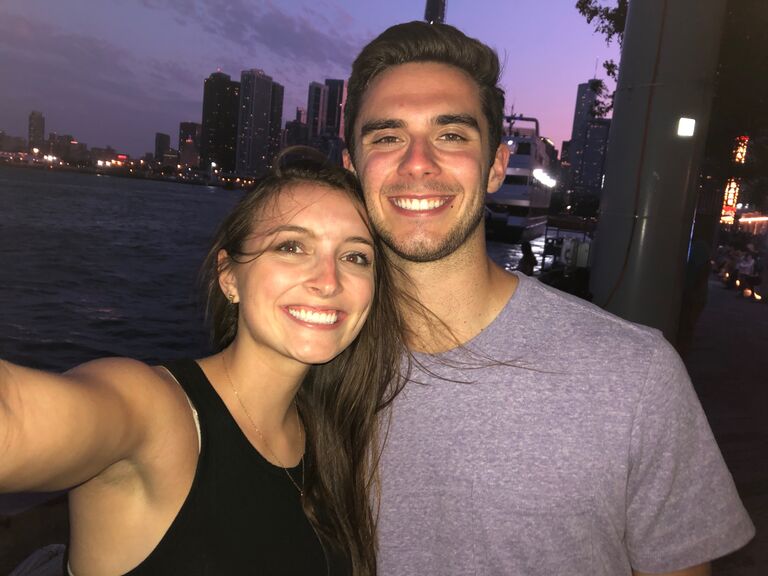Visiting Taylor in Chicago during his internship.