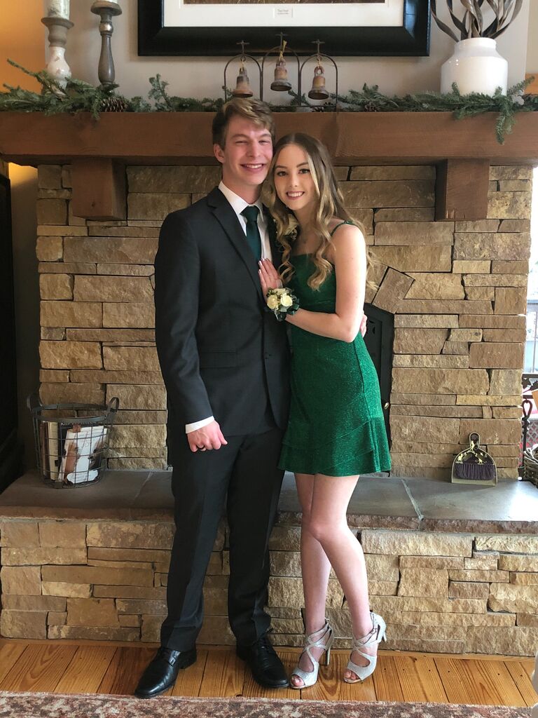 Senior Winter Formal - our first school dance as boyfriend and girlfriend!
