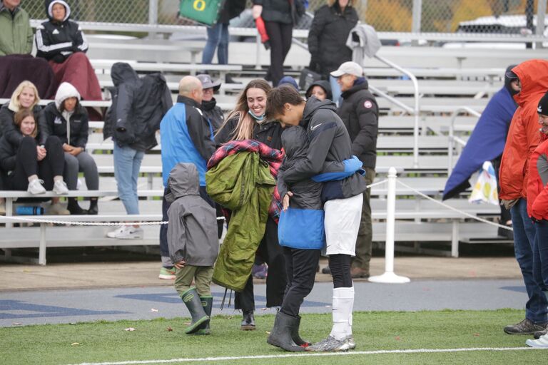 Jackson played his senior season as the Captain of the George Fox men's soccer team as Jessie watched from the stands like an obsessed fan.